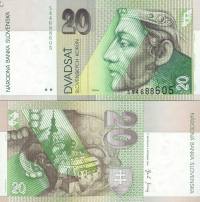 *20 Sk Dvadsať korún Slovensko 2004, P20f UNC - Kliknutím na obrázok zatvorte -